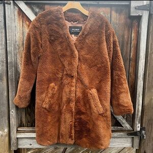 Pull & Bear Teddy Bear coat